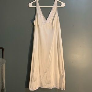 THRIFT FIND—VINTAGE LACE SATIN NIGHTGOWN.